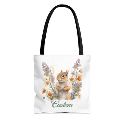 Personalized Nursery Squirrel Bag