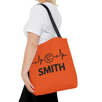 Personalized Basketball Tote Bag - Orange