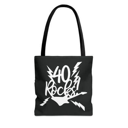 Personalized 40th Rocks Birthday Tote Bag