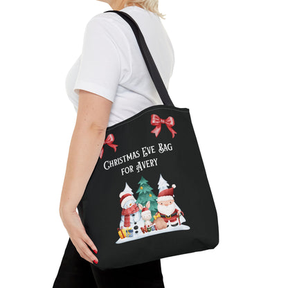 Personalized Christmas Eve Tote Bag