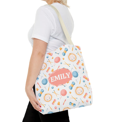 Personalized Yarn Tote Bag