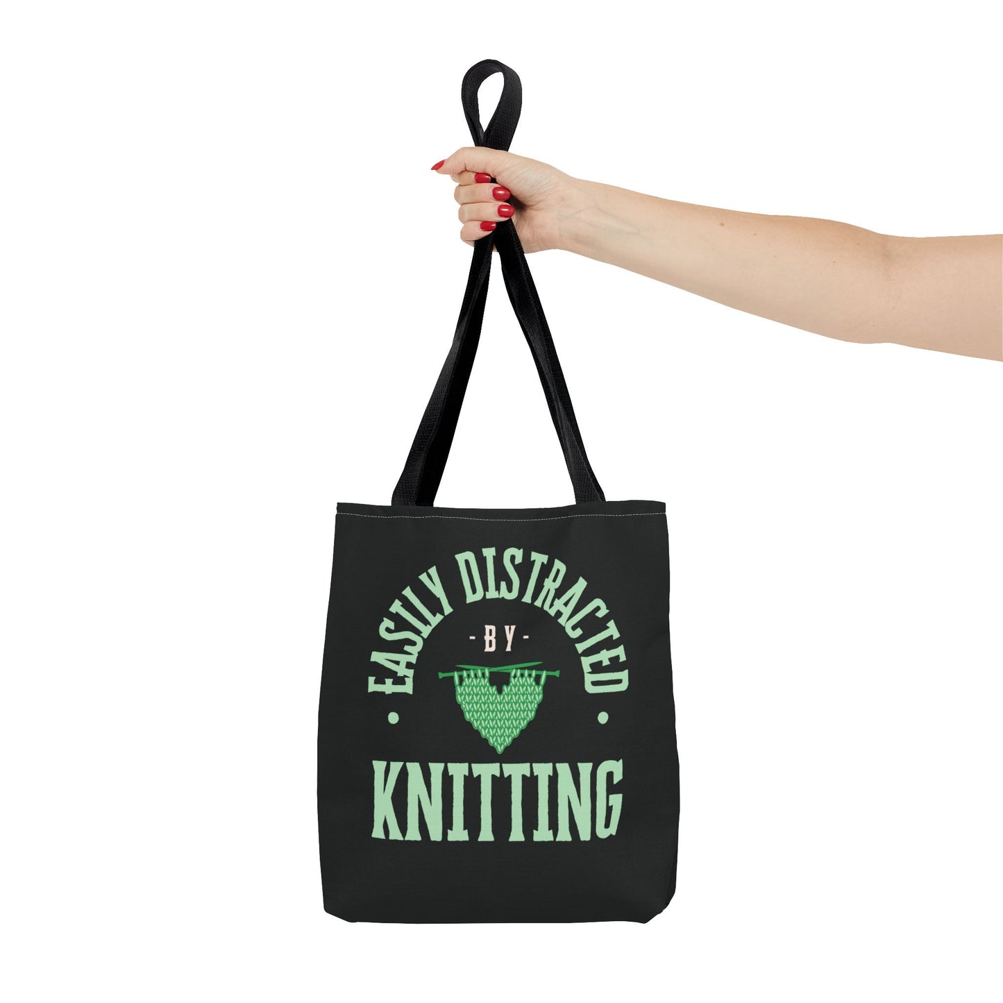 Easily Distracted By Knitting Tote Bag