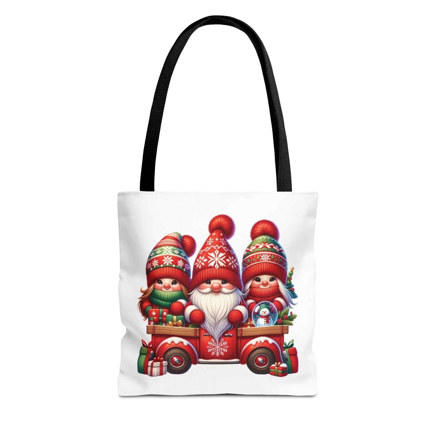 Christmas Gnomes In Truck Tote Bag