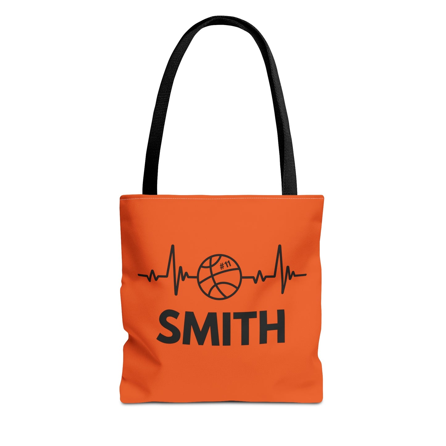 Personalized Basketball Tote Bag - Orange