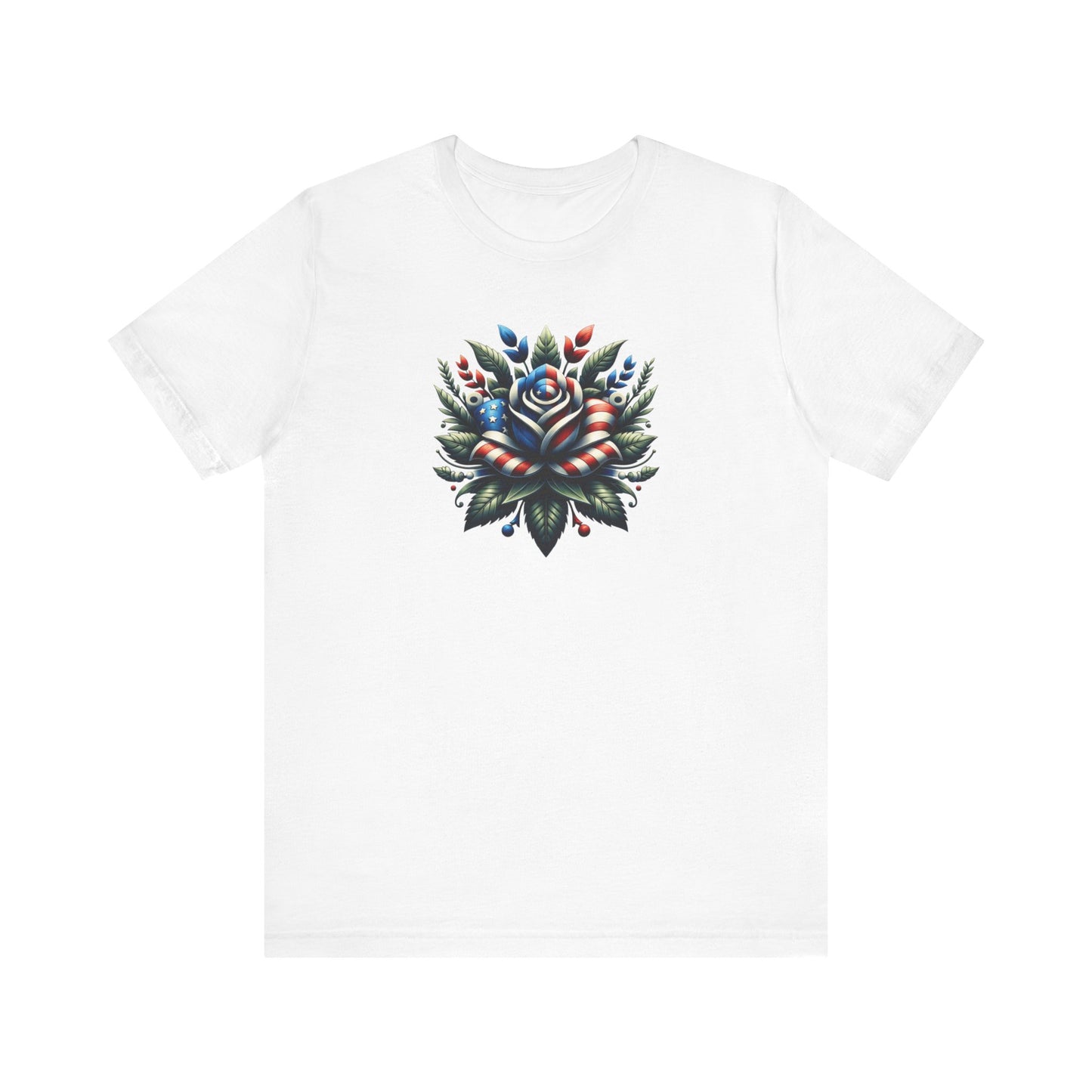 Floral Patriotic T-Shirt