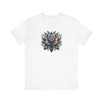 Floral Patriotic T-Shirt