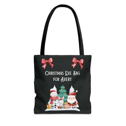 Personalized Christmas Eve Tote Bag