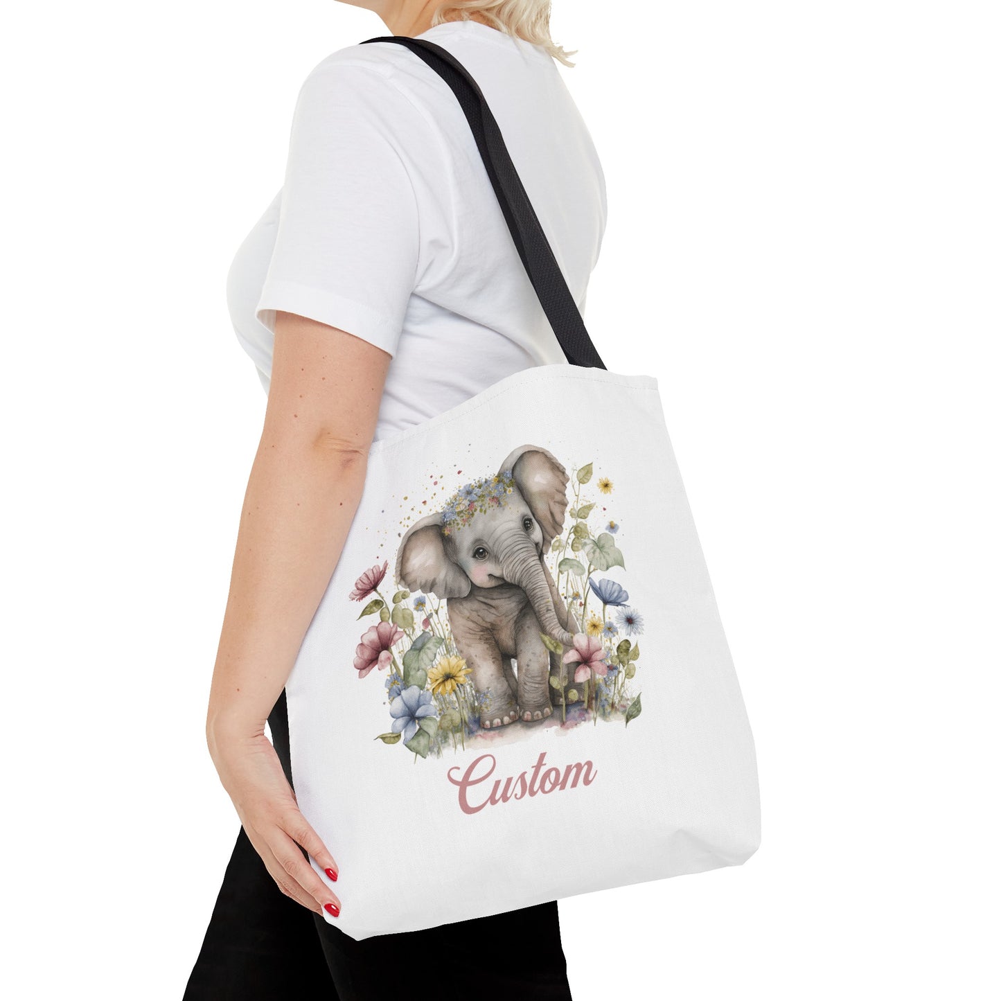 Personalized Nursery Elephant Bag