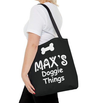 Personalized Doggie Things Tote Bag