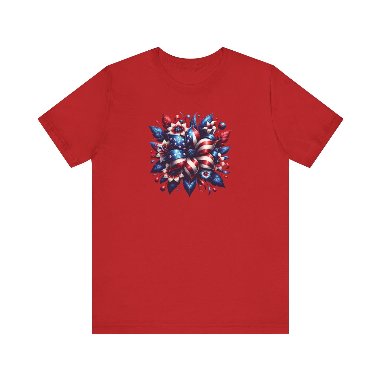 Floral Patriotic T-Shirt