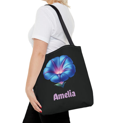 Personalized September Birthday Tote Bag - Morning Glory