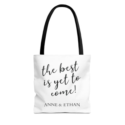 Personalized Wedding Name Tote Bag