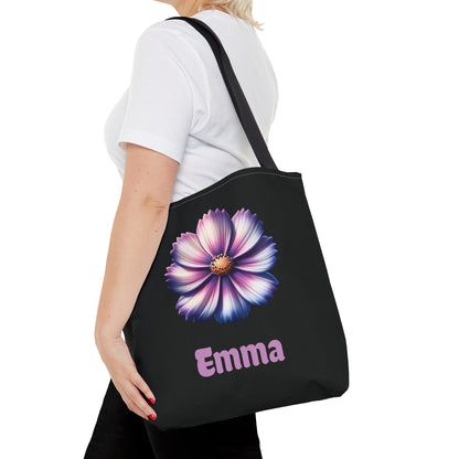 Personalized October Birthday Tote Bag - Cosmos