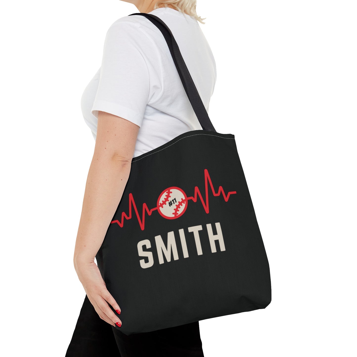 Personalized Baseball Tote Bag