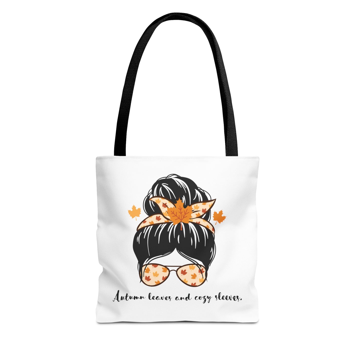 Autumn Leave and Cozy Sleeves Tote Bag