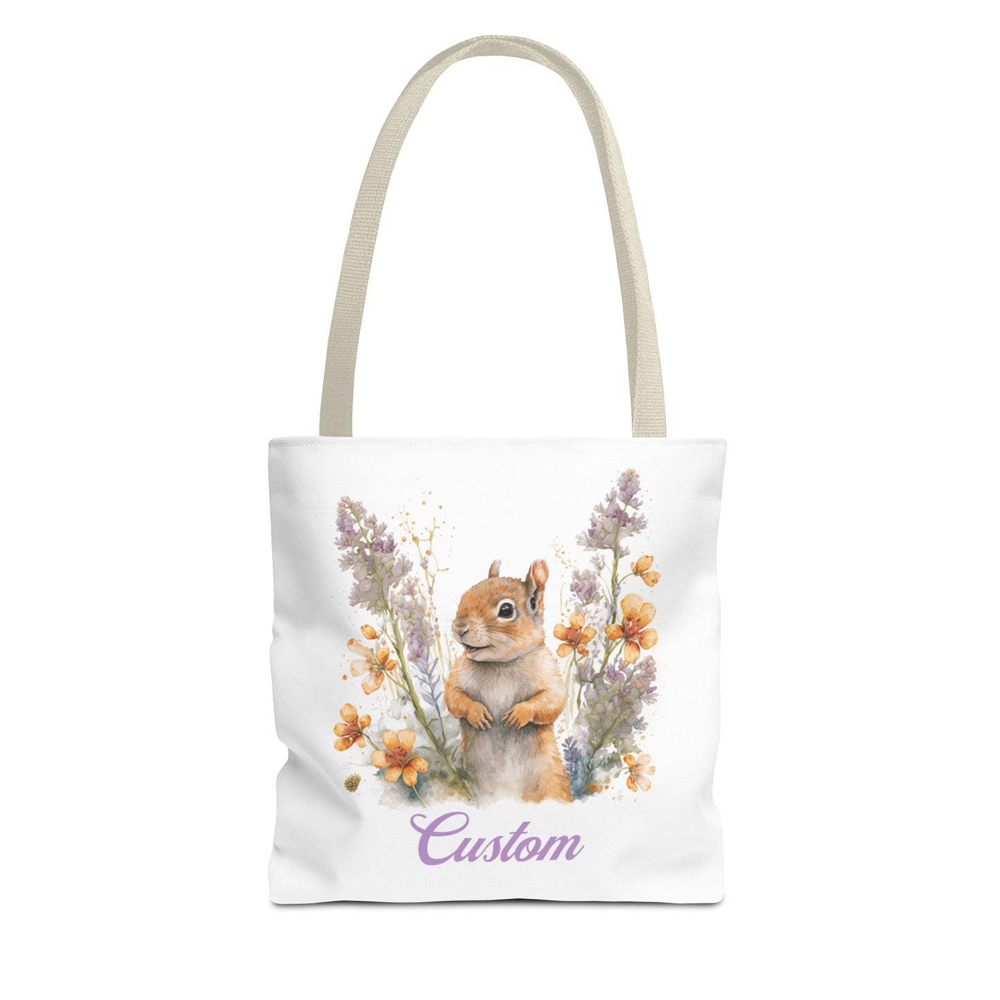 Personalized Nursery Squirrel Bag