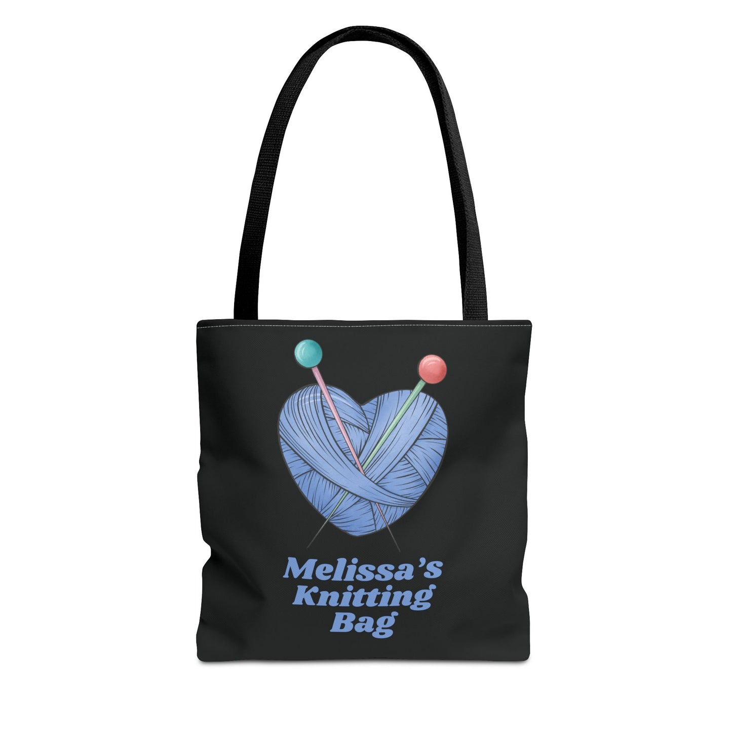 Personalized Knitting Tote Bag