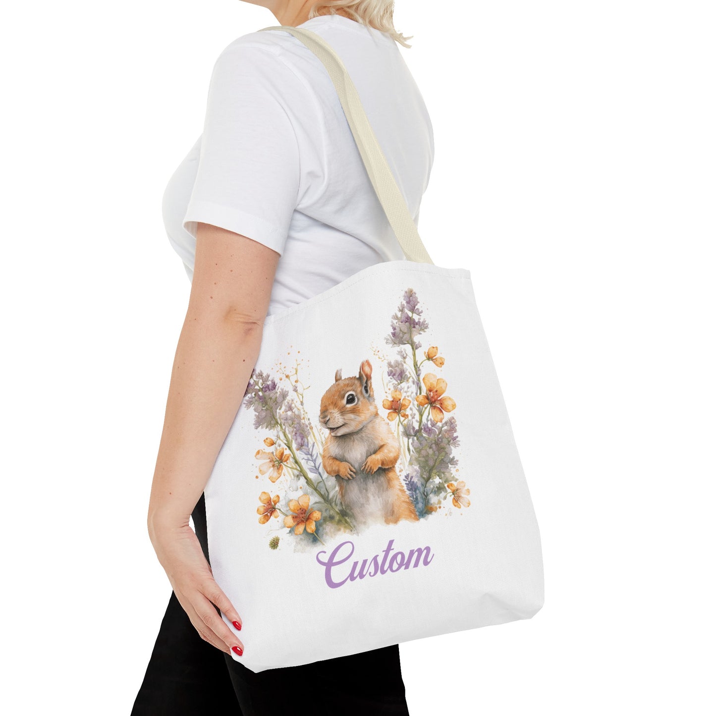 Personalized Nursery Squirrel Bag