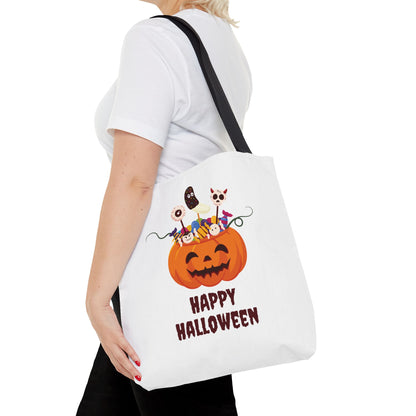 Halloween Candy Pumpkin Tote Bag