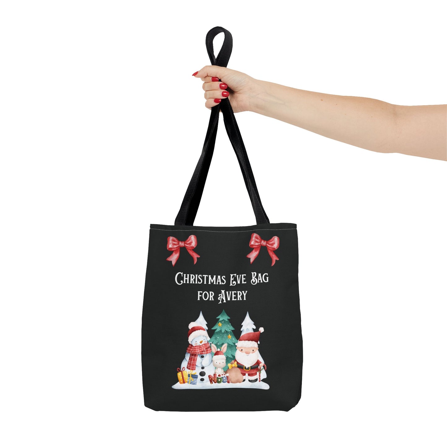 Personalized Christmas Eve Tote Bag