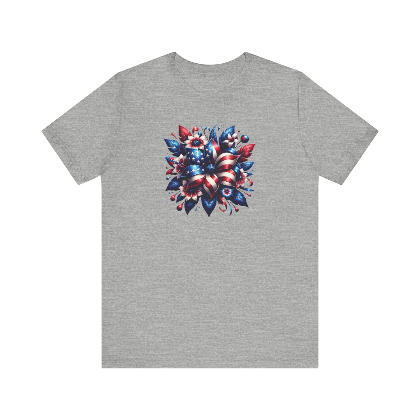 Floral Patriotic T-Shirt