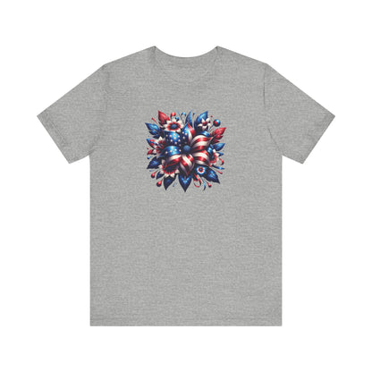 Floral Patriotic T-Shirt