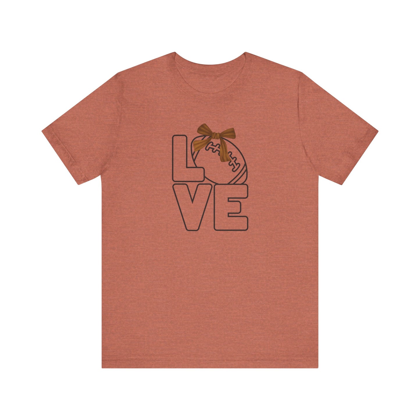 Ribbon Love Football T-Shirt