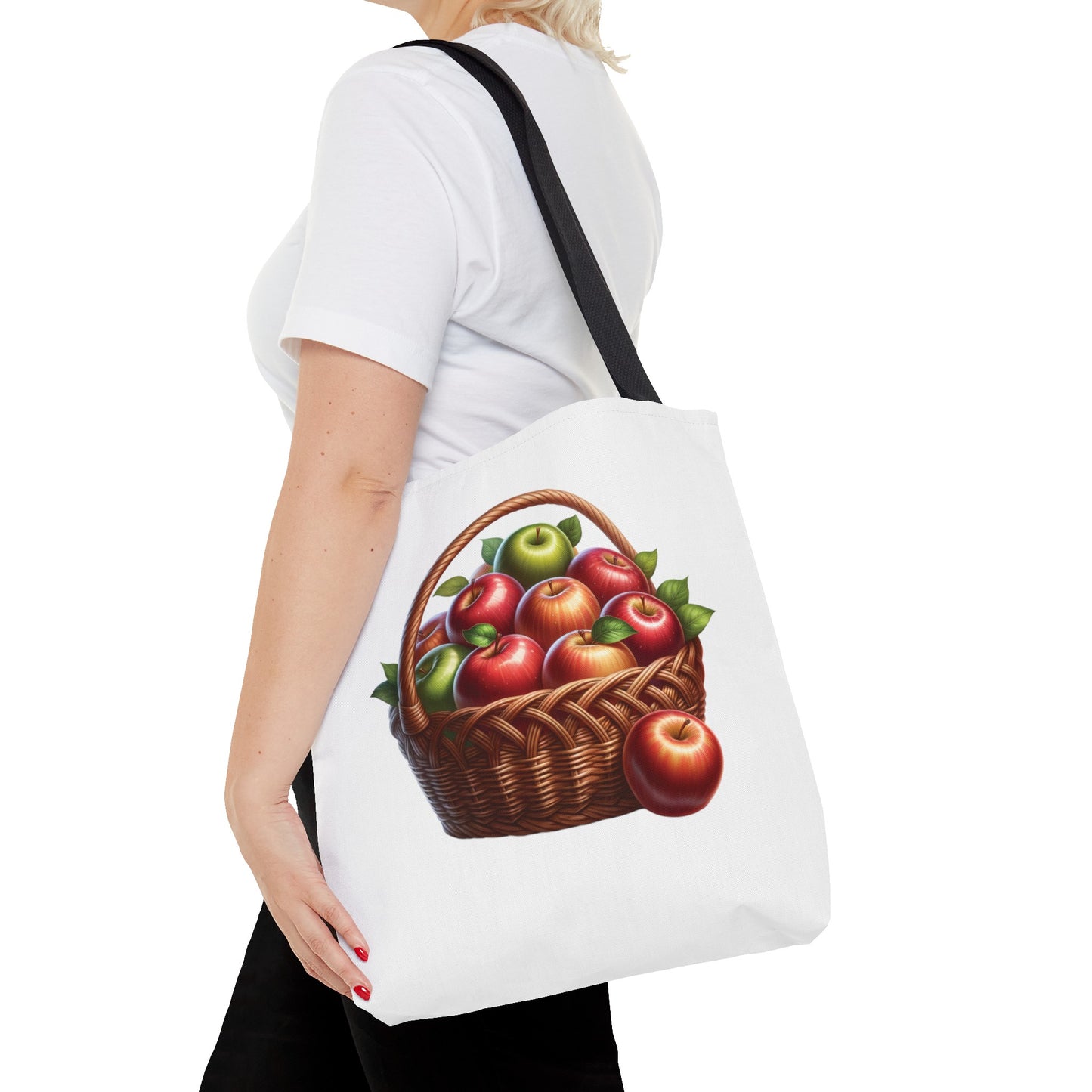 Apple Basket Tote Bag