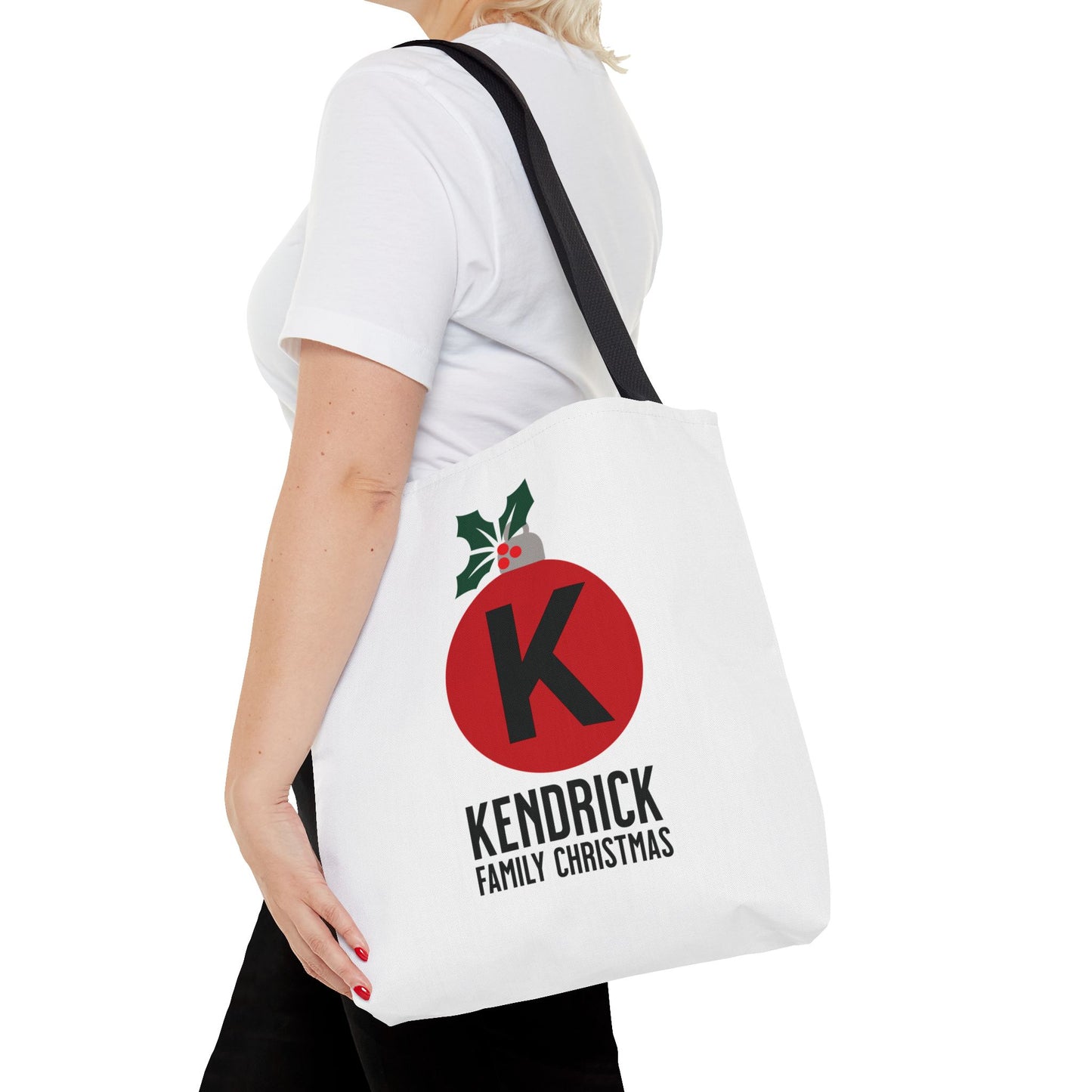 Personalized Christmas Bulb Tote Bag