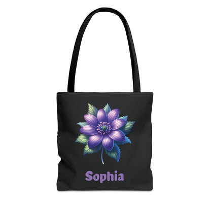 Personalized February Birthday Tote Bag - Violet