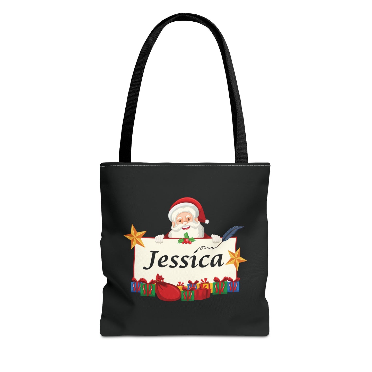 Personalized Santa Name Tote Bag