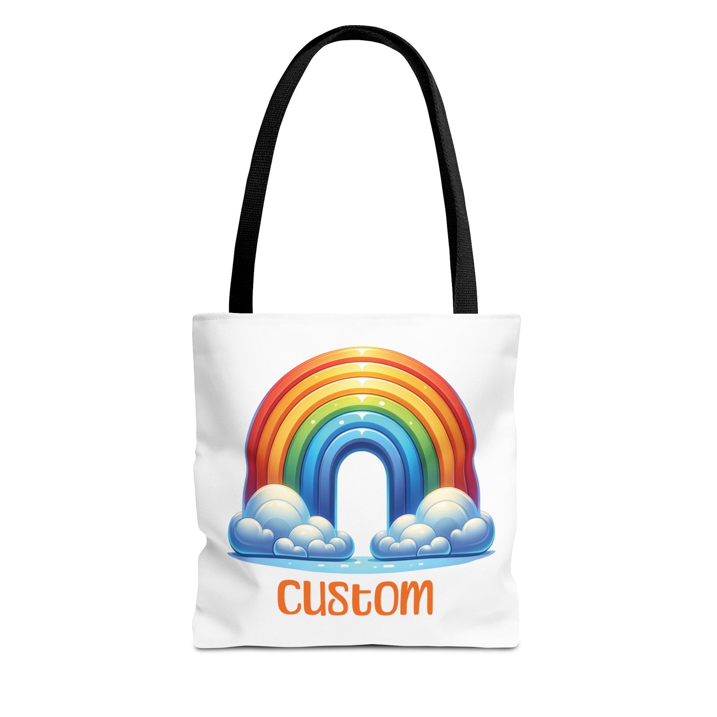 Personalized Rainbow Tote Bag