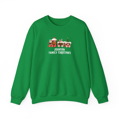 Personalized Family Train Christmas Sweatshirt