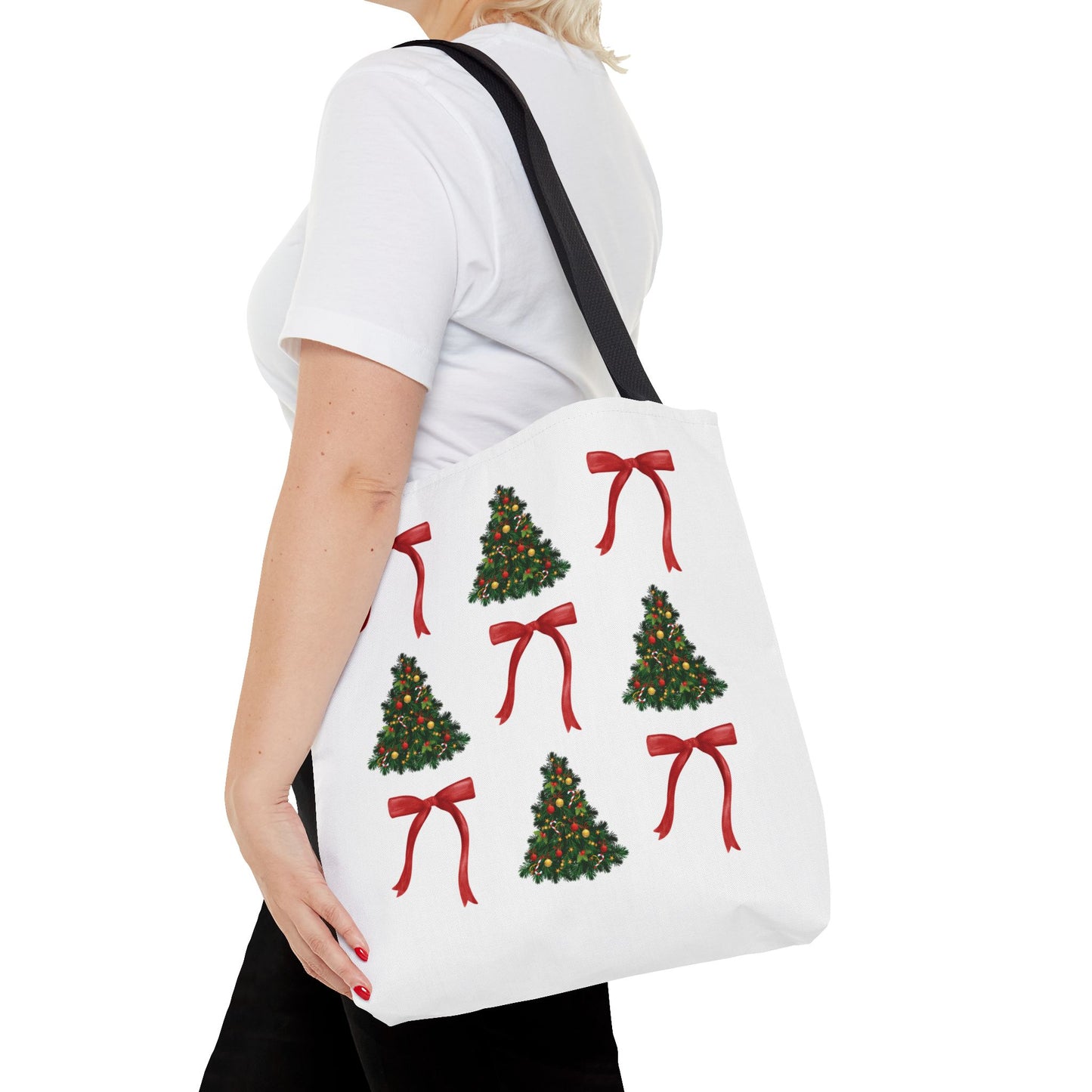 Christmas Bow Collage Tote Bag