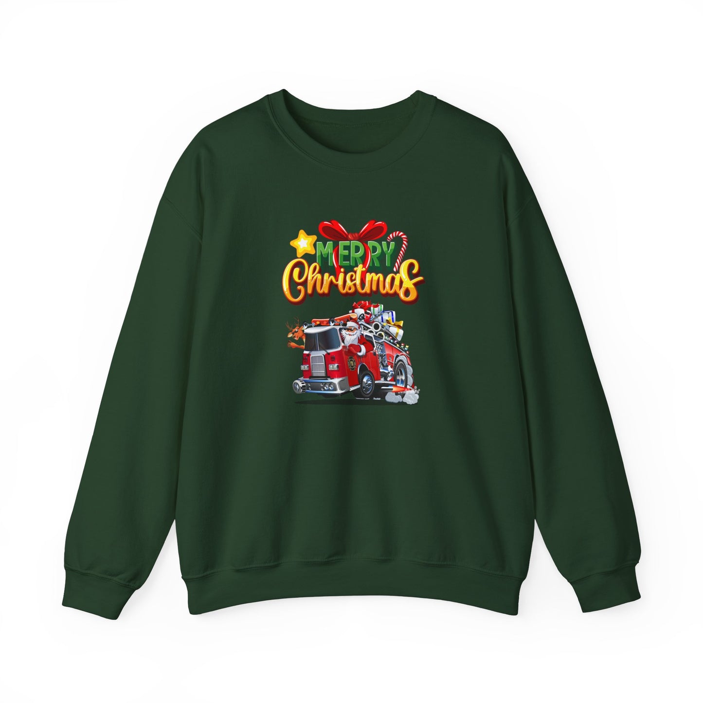 Christmas Fire Truck Sweatshirt