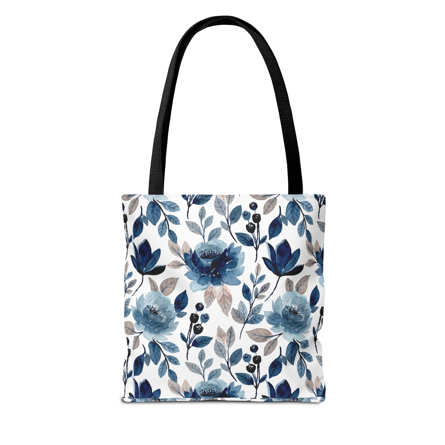 Mom Blue Floral Tote Bag