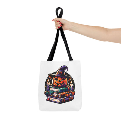 Halloween Pumpkin Book Tote Bag