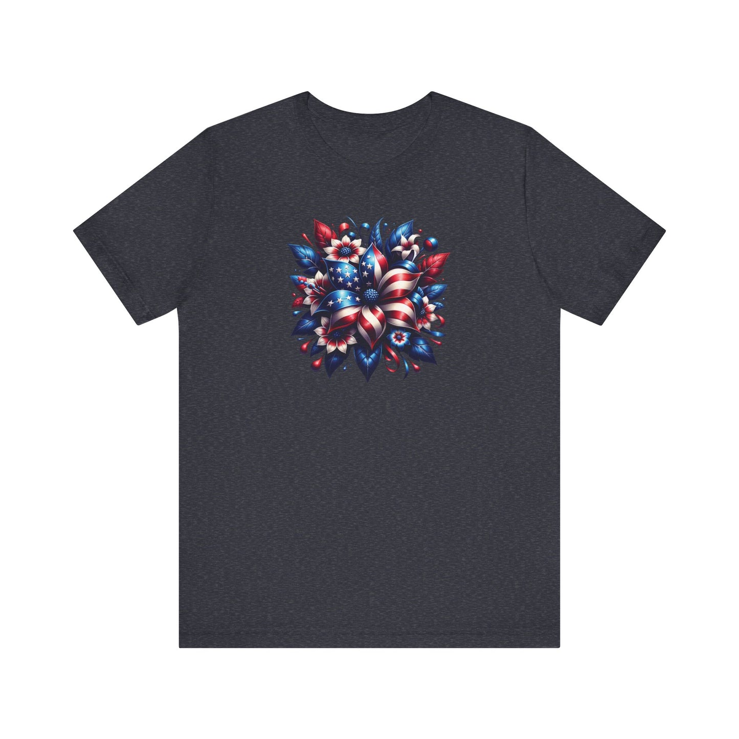 Floral Patriotic T-Shirt