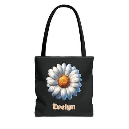 Personalized April Birthday Tote Bag - Daisy