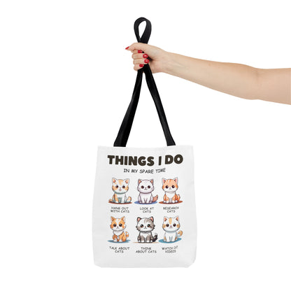 Things I Do Cat Tote Bag