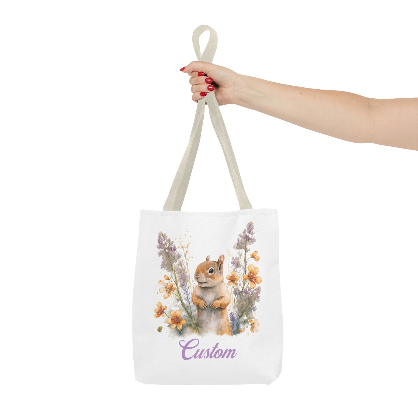 Personalized Nursery Squirrel Bag