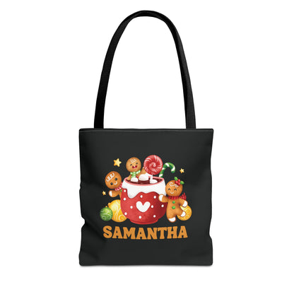 Personalized Gingerbread Cookie Tote Bag