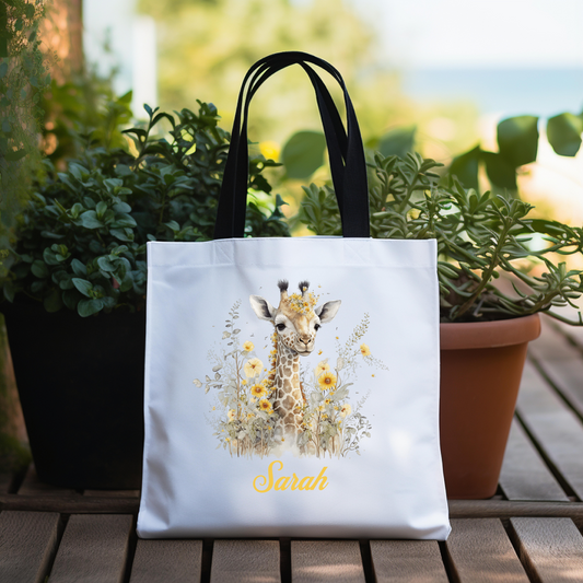 Personalized Nursery Giraffe Bag