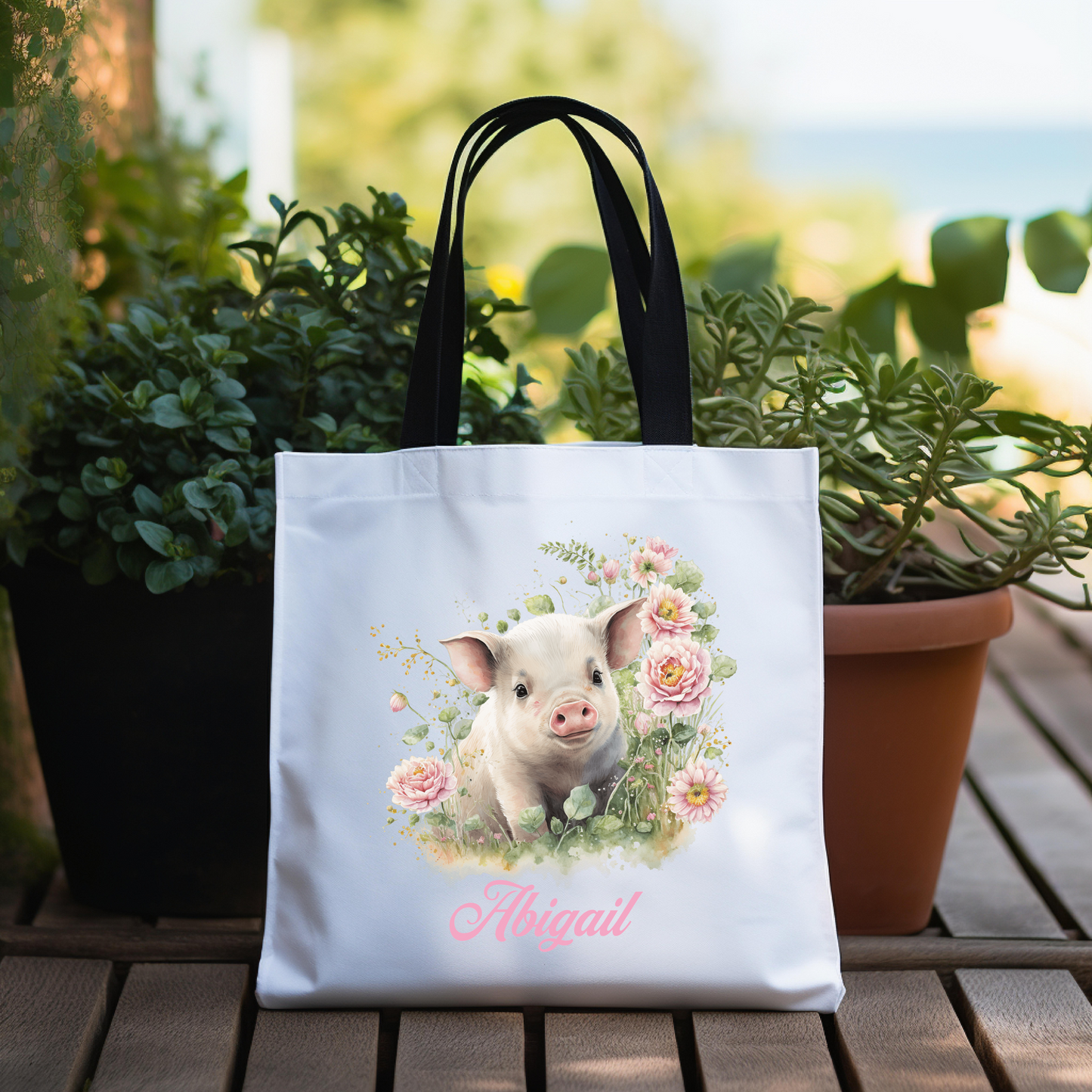 Personalized Nursery Pig Bag