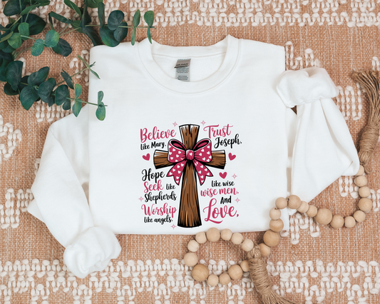 Valentine's Day Cross Sweatshirt