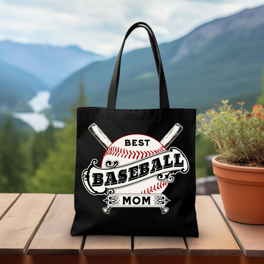 Best Baseball Mom Tote Bag