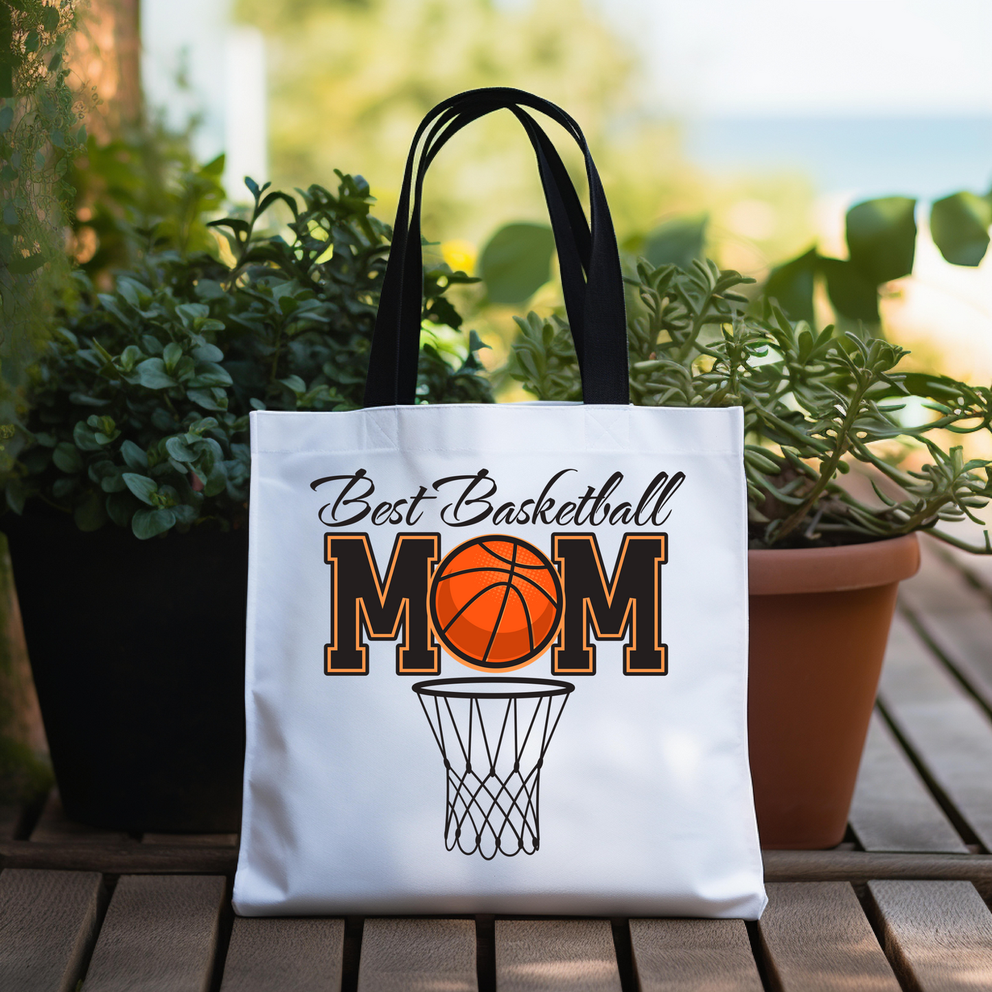 Best Basketball Mom Tote Bag