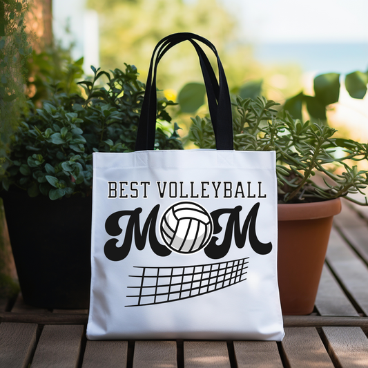 Best Volleyball Mom Tote Bag