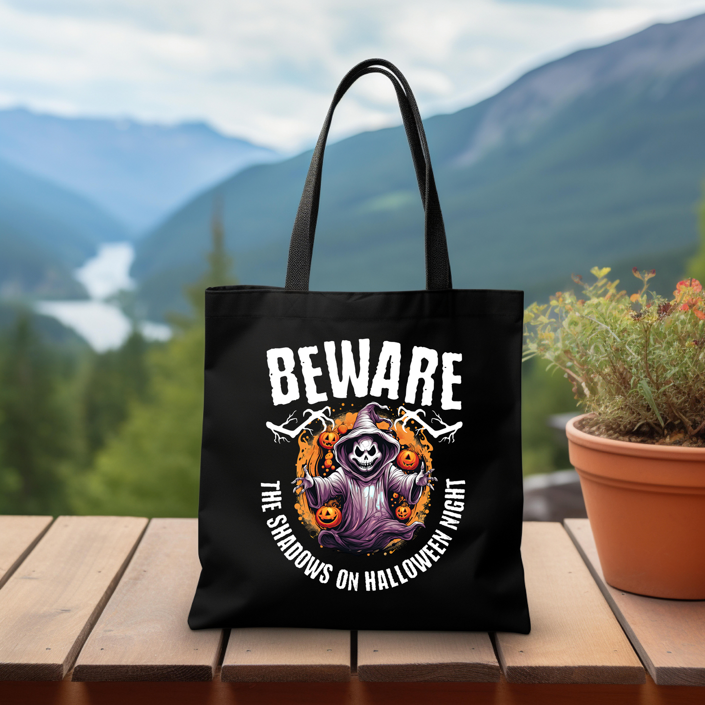 Beware Halloween Tote Bag