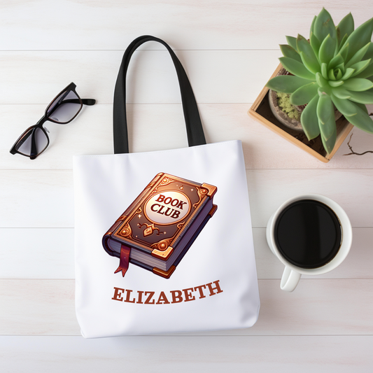 Personalized Book Club Tote Bag